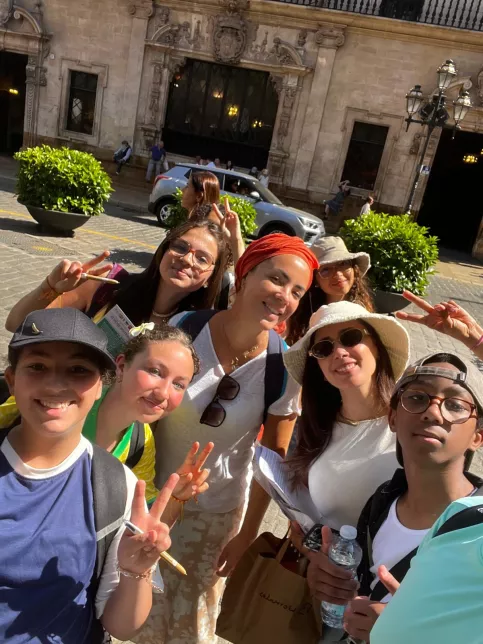 Une partie du groupe Marcel Callo en Espagne